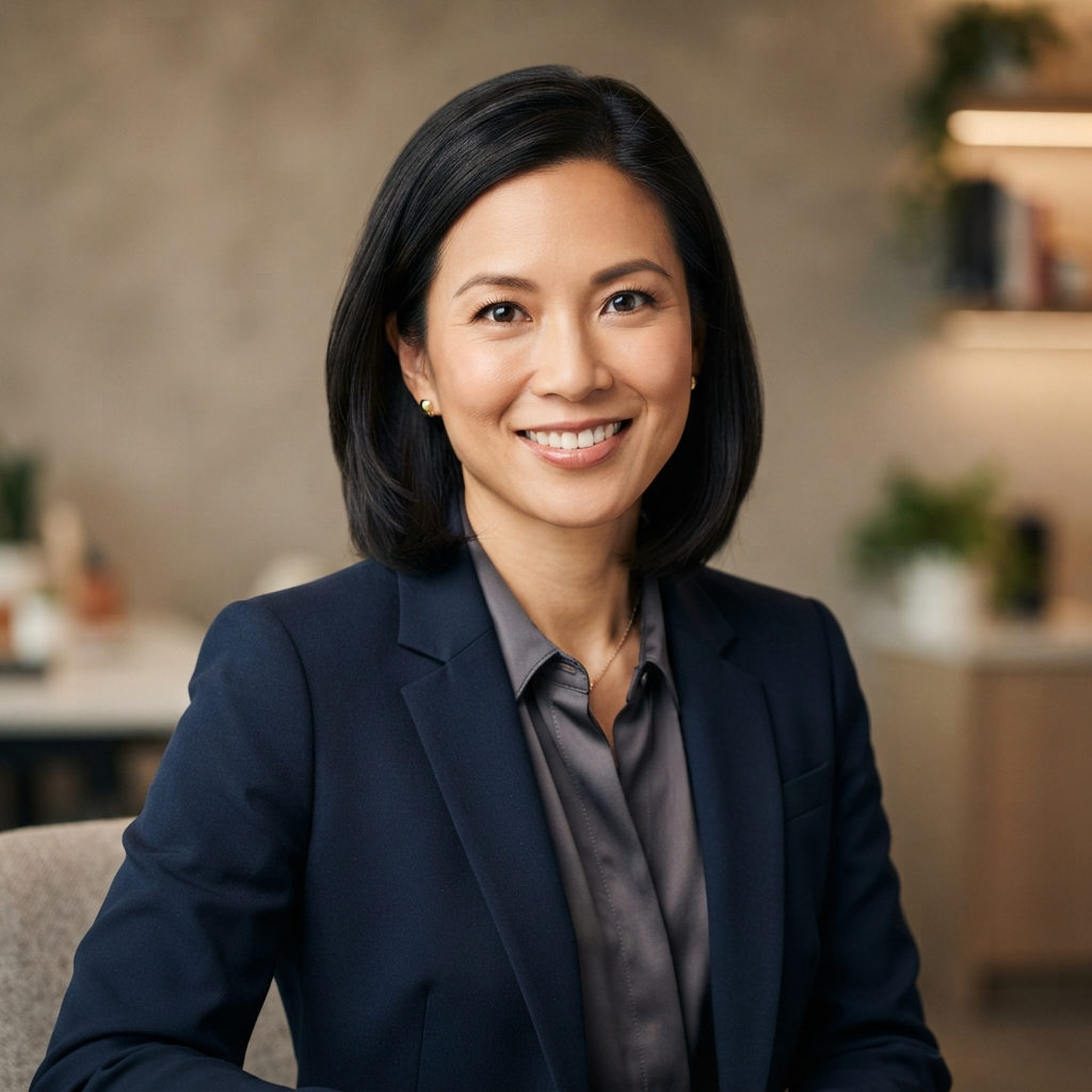 Professional headshot of Sarah Chen