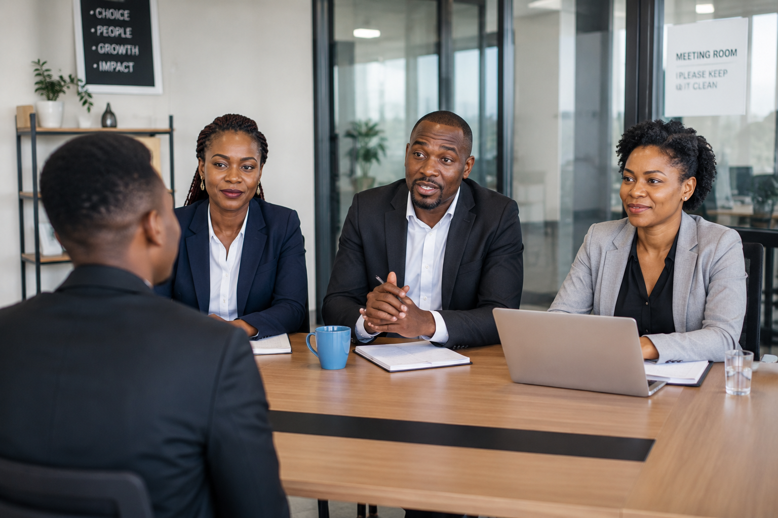 HR professional reviewing candidate resumes and conducting recruitment interviews