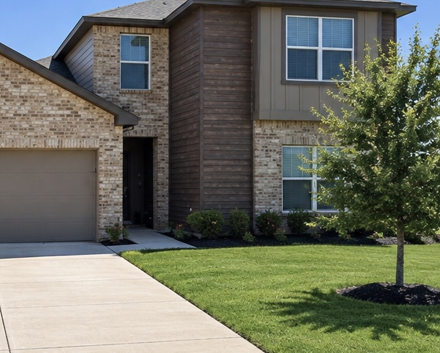 Completed landscaping project by JV Turf Co.