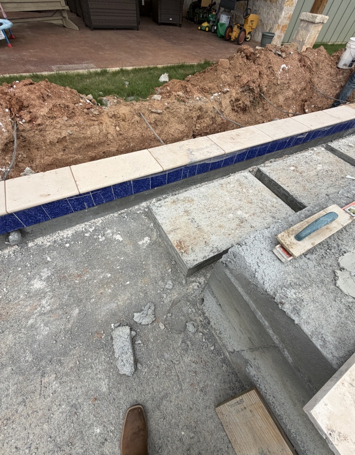 Concrete work by JV Turf Co.