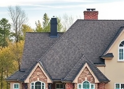 Professional roofing project completed
