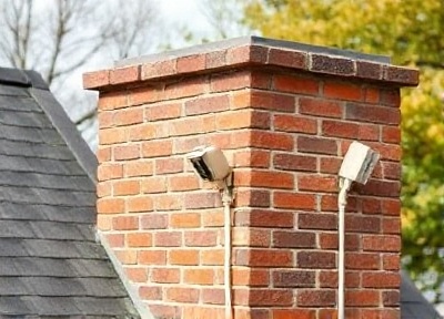 Professional chimney repair completed