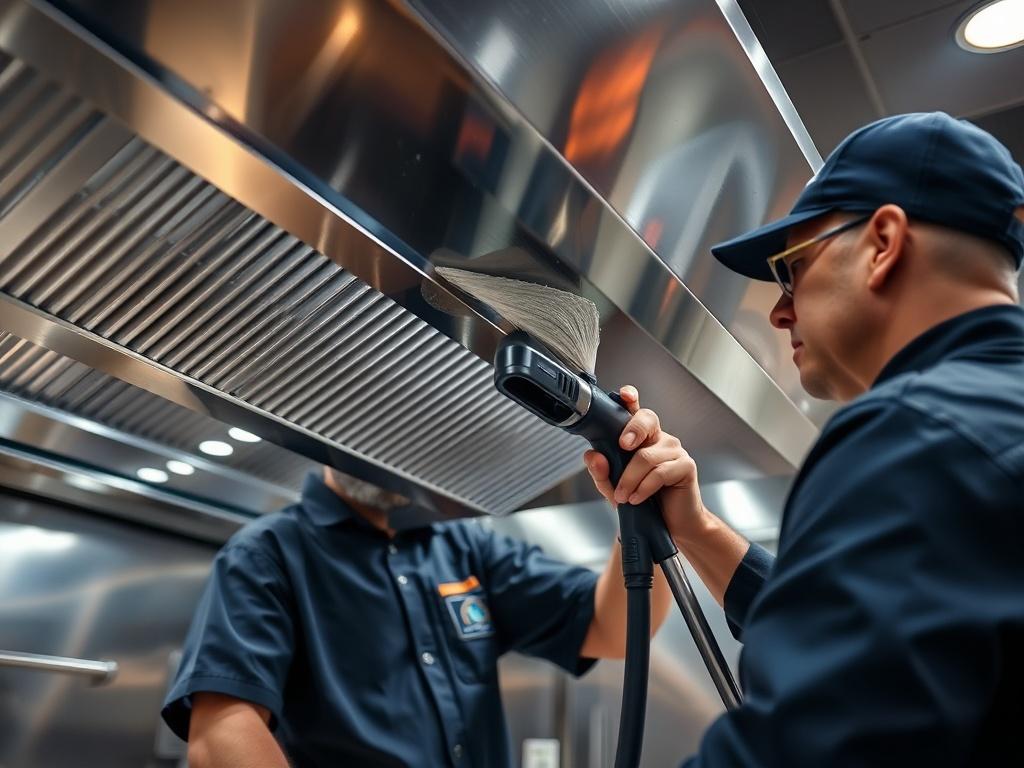 A high resolution close up shot of a professional kitchen
