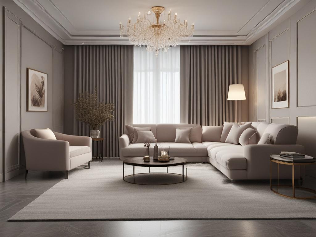 luxury apartment, high-end interior, elegant design, premium materials