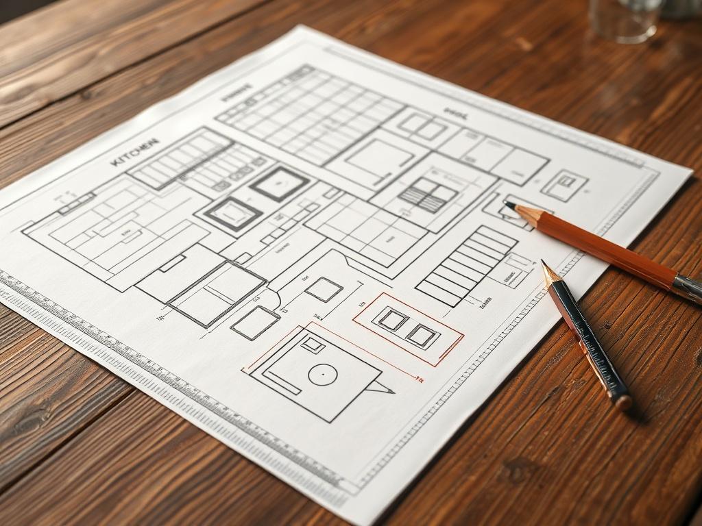 A high resolution close up of a detailed kitchen design