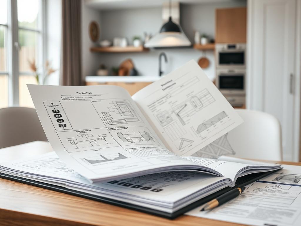 A realistic high resolution of a well organized technical dossier