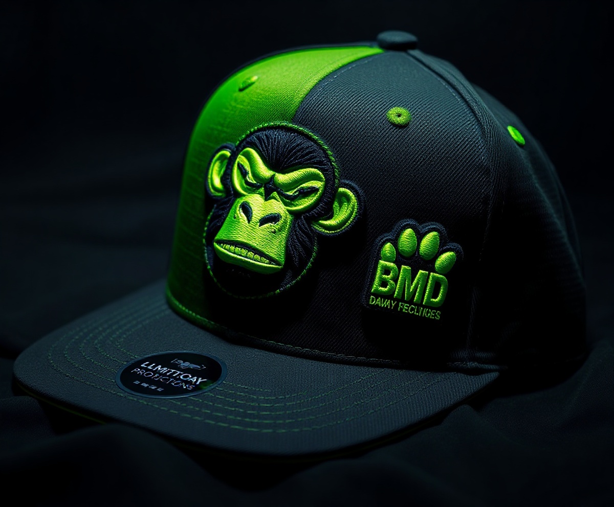 BMD Lime Elite Limited Edition Cap - Lime Green Bill with Rubber Applique
