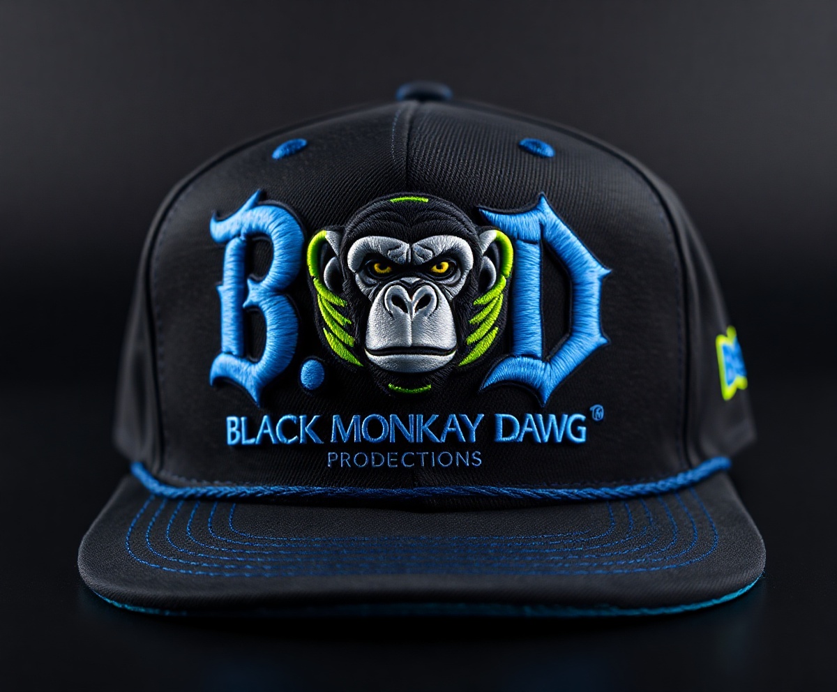BMD Blue Pop Cap - Electric Blue Bill with Dimensional Logo