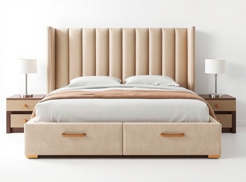 Premium Tufted Storage Bed
