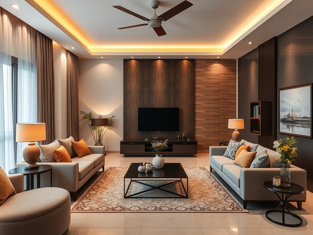 Modern interior design showcase