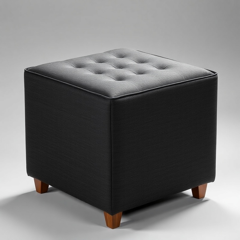 Living Room Ottoman - Dark Gray