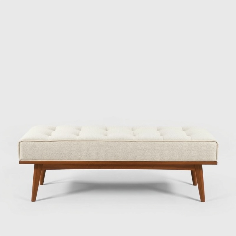 Living Room Bench - Upholstered Linen