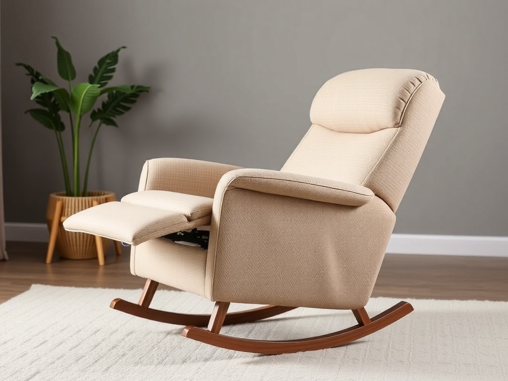 Recliner - Oatmeal Rocker Gentle Motion