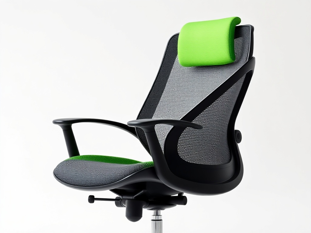 Office Chair - Green Mesh Tilt