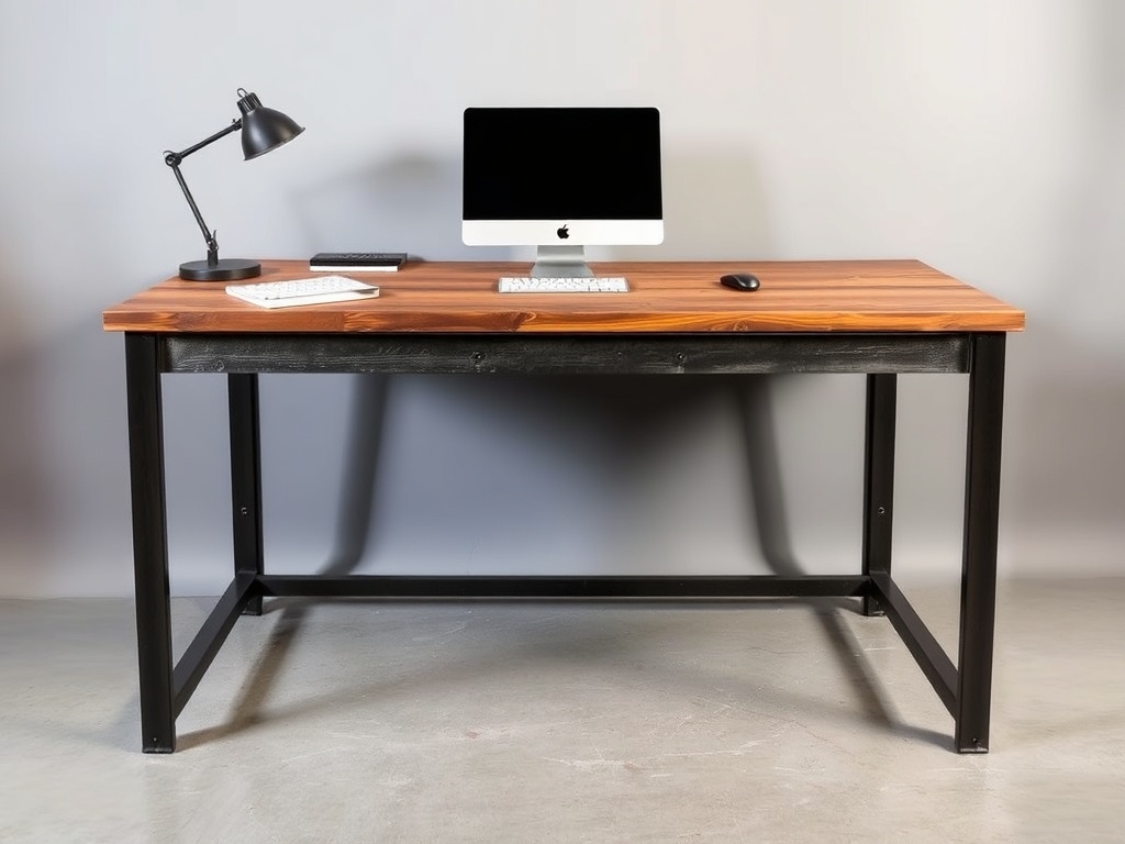 Office Desk - Industrial Reclaimed Wood