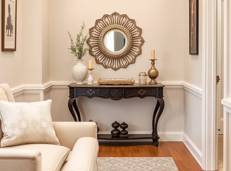 Console Behind Sofa