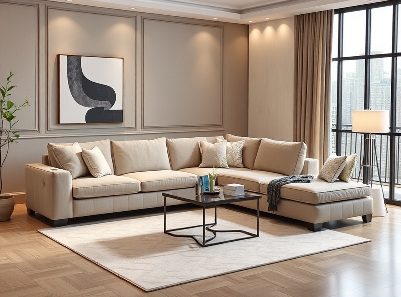 Sectional with Ottoman