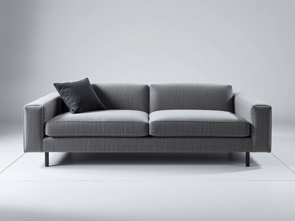Modern Gray Sleek Sofa Bed