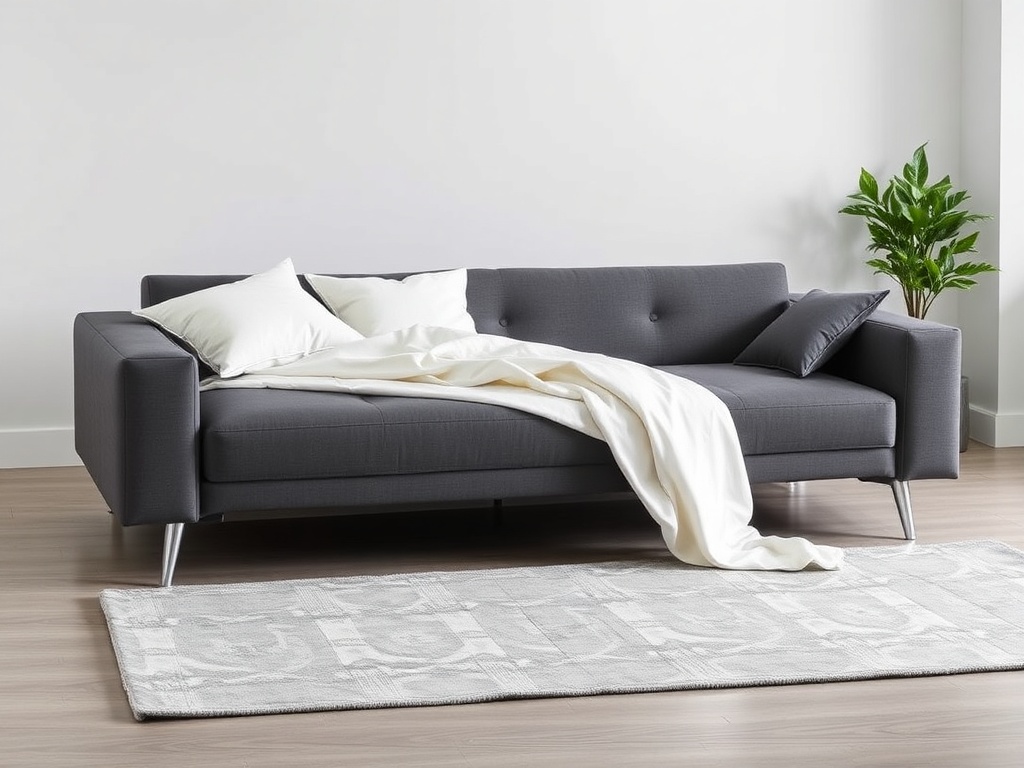 Graphite Gray Modern Sofa Bed
