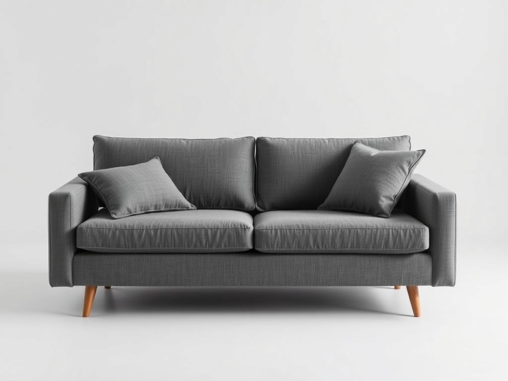 Slate Gray Linen Sofa Bed