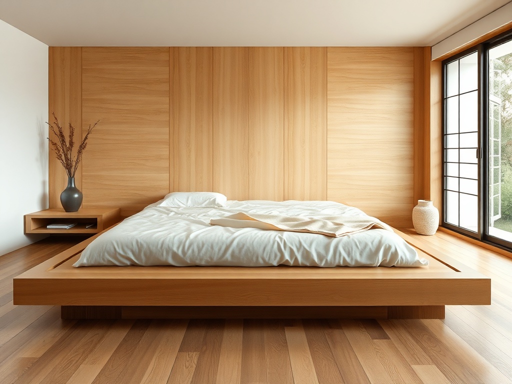 Bed - Japanese Platform Minimalist