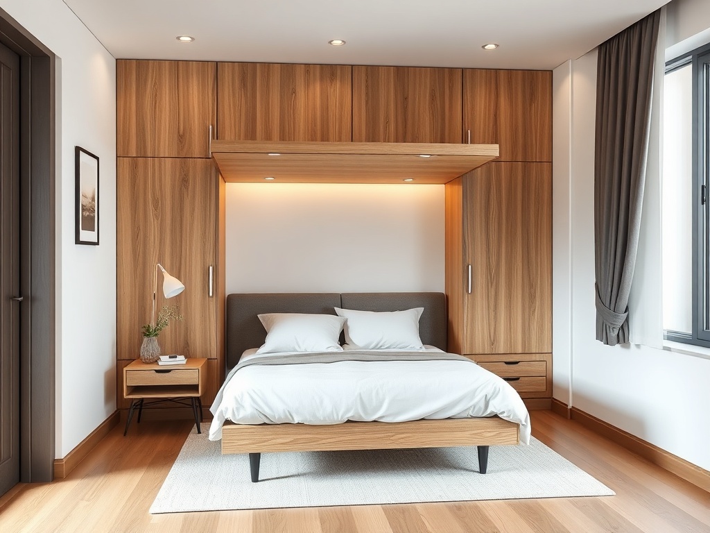 Bed - Murphy Fold Up Space Saving