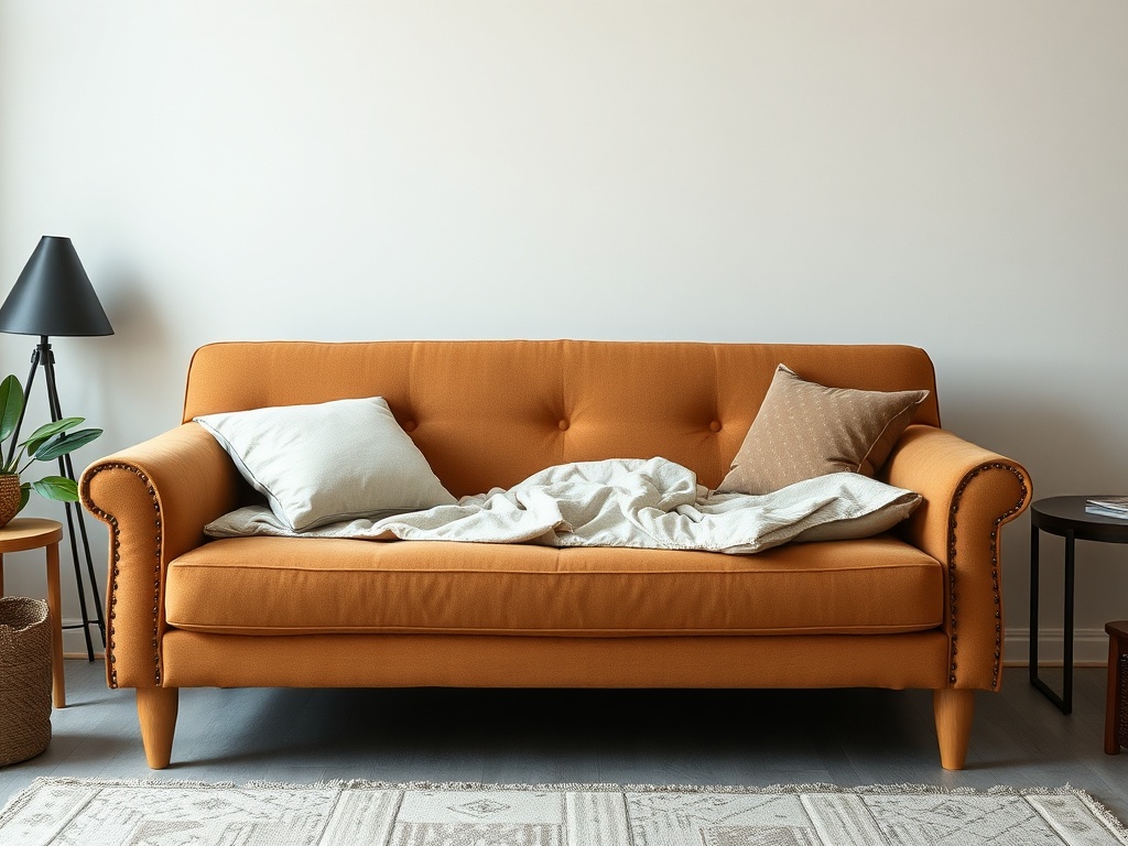 Sofa Cum Bed - Caramel Brown