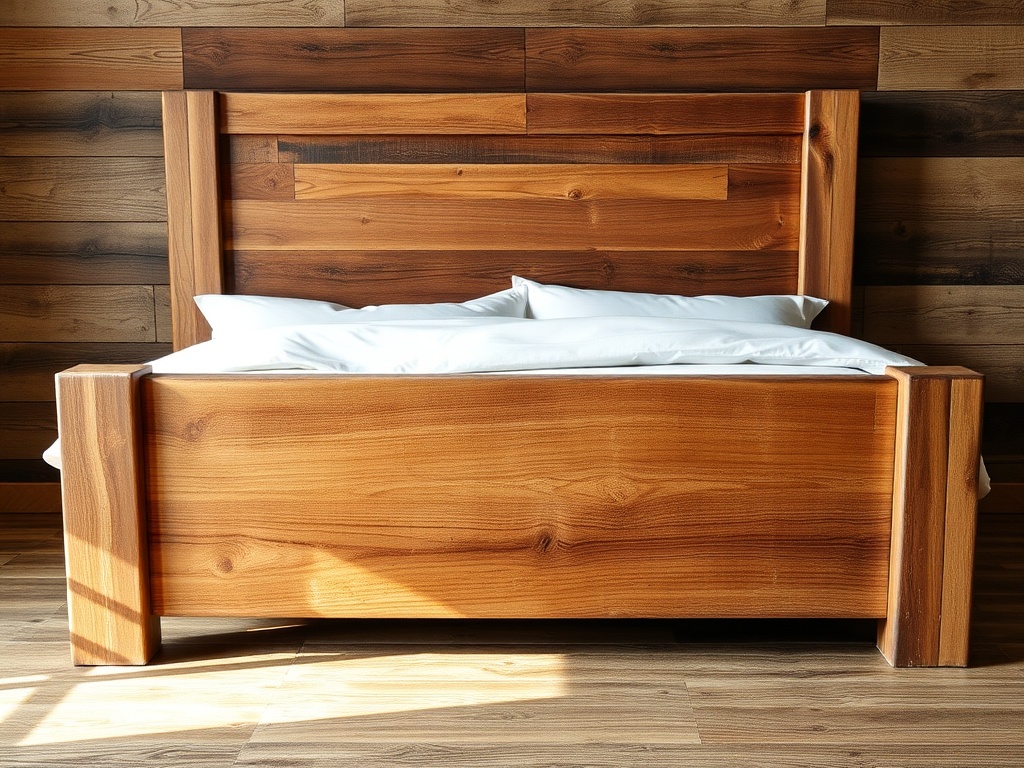 Bed - Rustic Reclaimed Wood Farmhouse