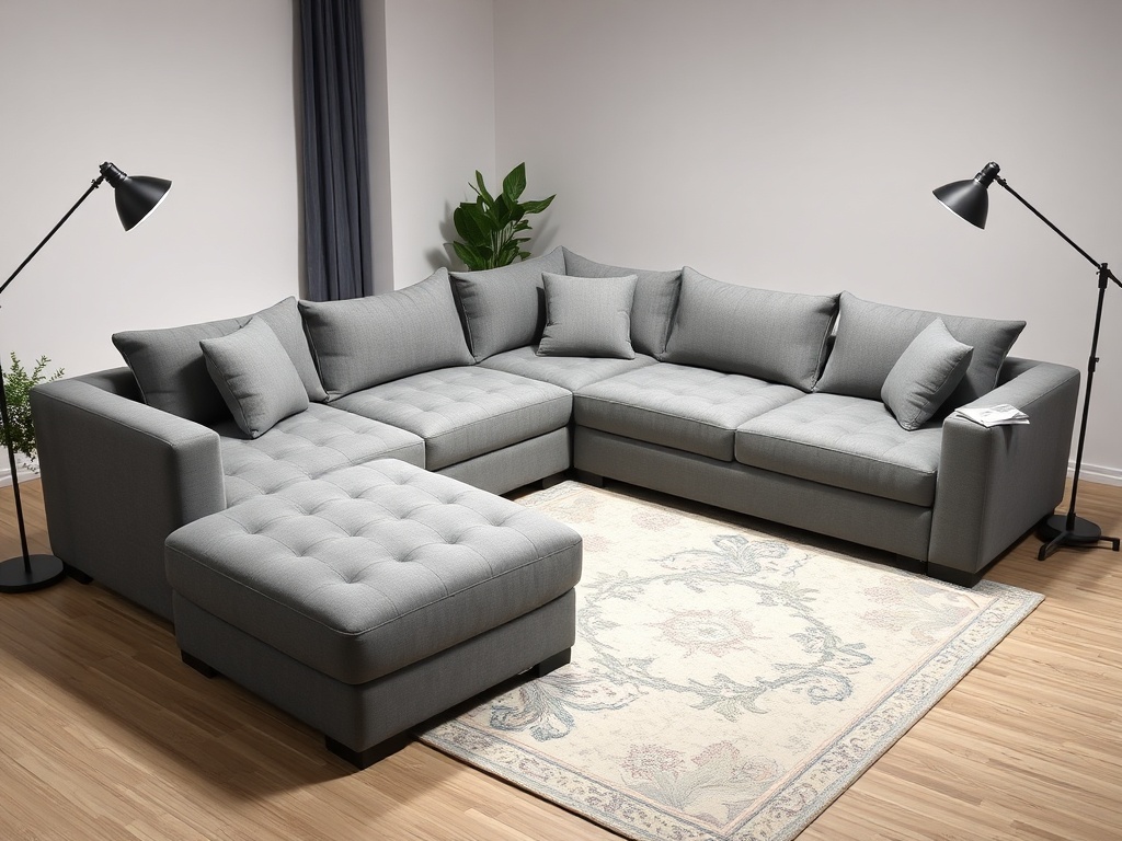 Sofa Cum Bed - Gray Corner L-Shaped
