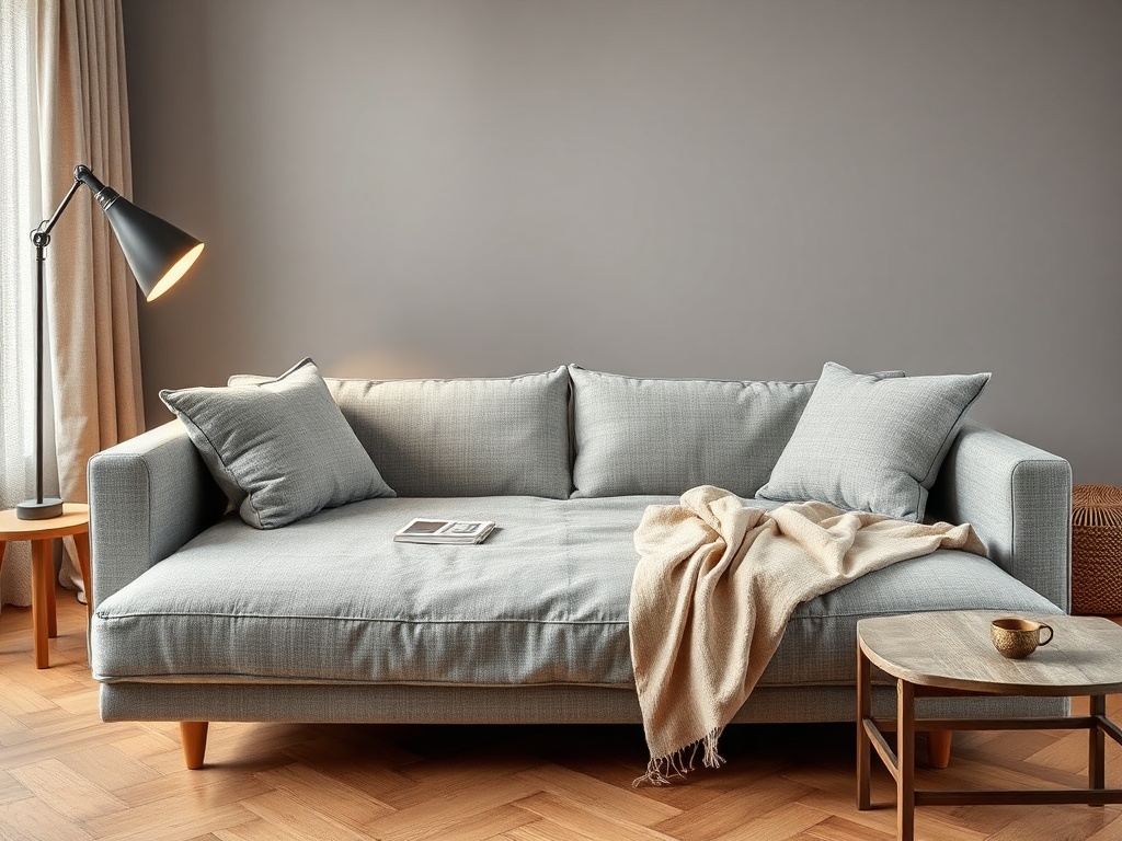 Sofa Cum Bed - Warm Gray Linen