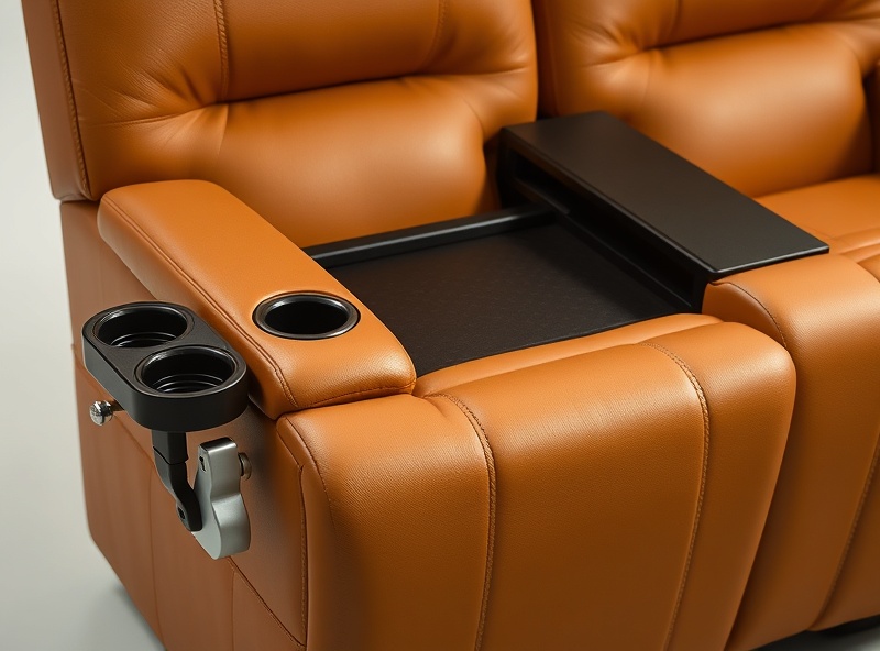 Recliner - Honey Tan Leather Power