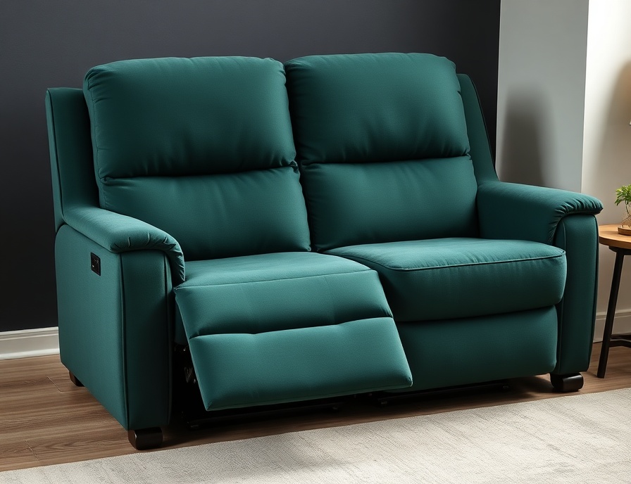 Recliner Sofa Set - Forest Green Loveseat Manual