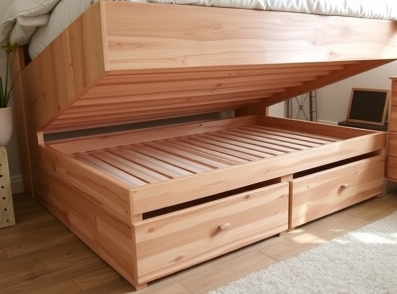 Wooden Storage Bed