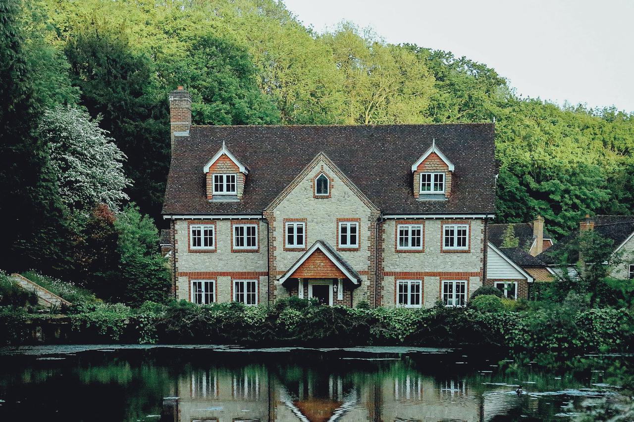 Elegant brick house in London