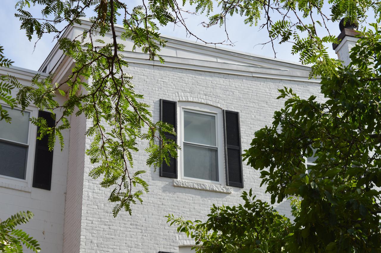 when we were in Concord, I spotted this building with those trees obscuring it.