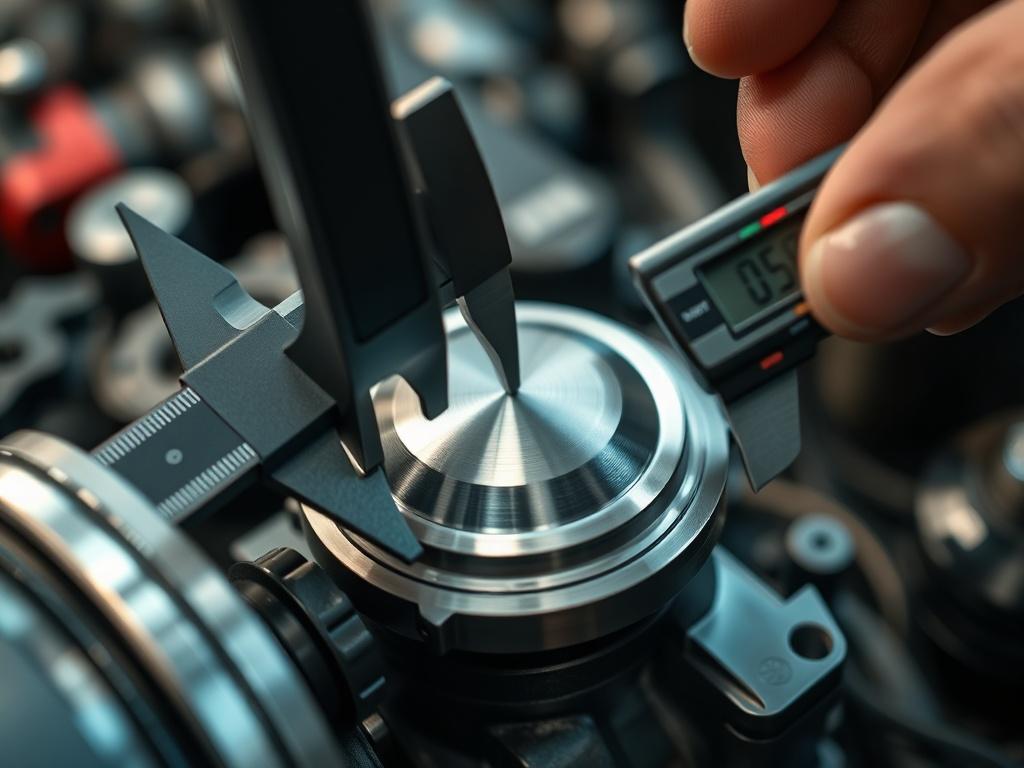 A hyper realistic image of a custom automotive component being