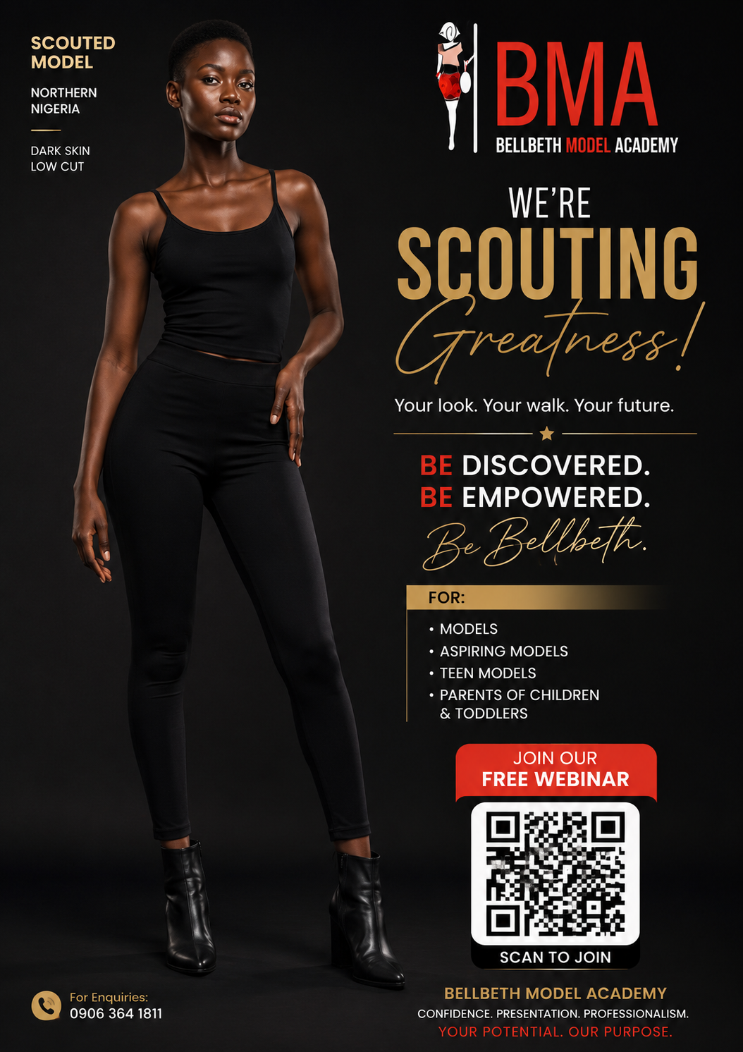 Professional model showcase