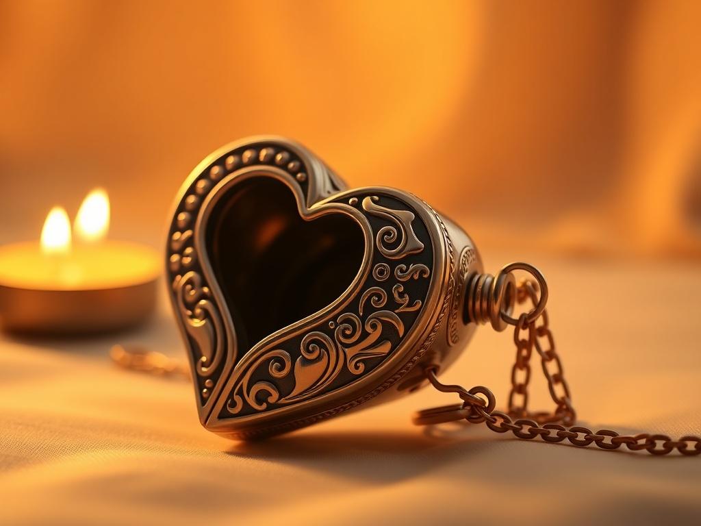 A high-resolution image of a beautifully designed chastity device, featuring elegant detailing, displayed on a soft, golden-hued background with serene lighting, emphasizing the device's craftsmanship.