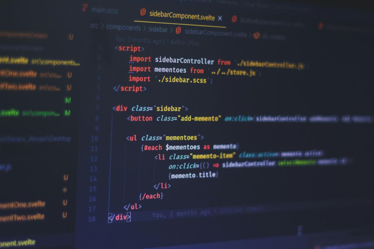 Svelte code example
