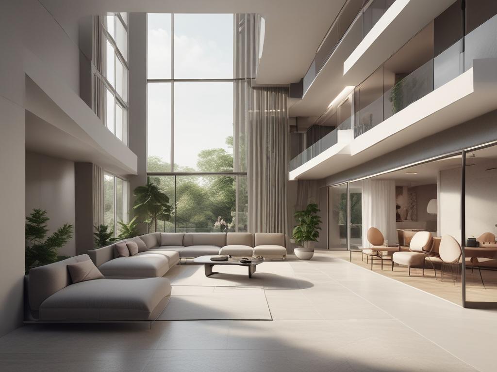 residential flats, modern architecture, comfortable living