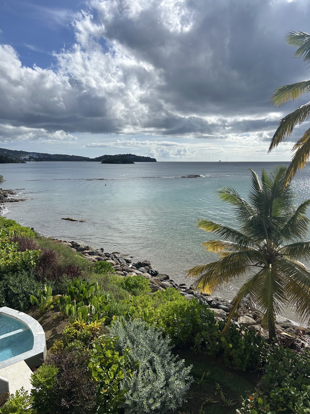 Caribbean vacation moment