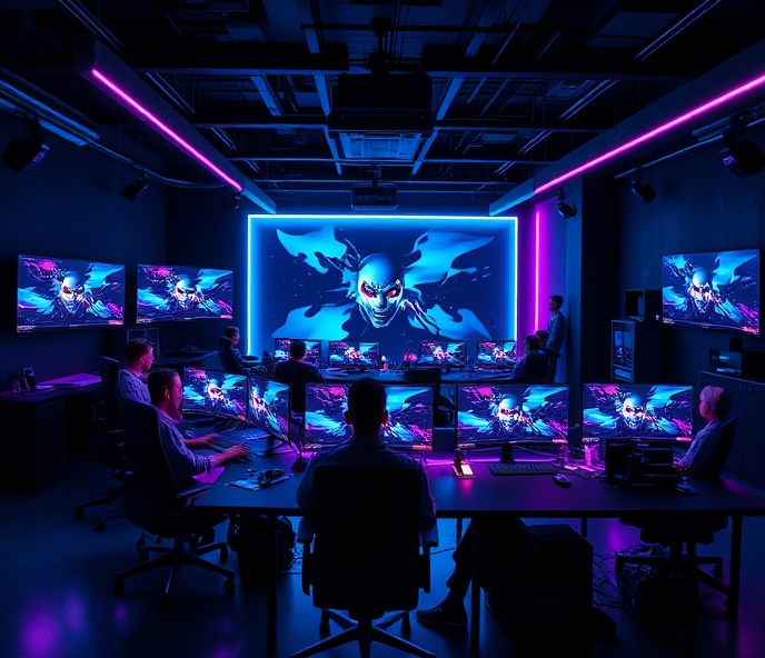 Neon Forge Studio Workspace
