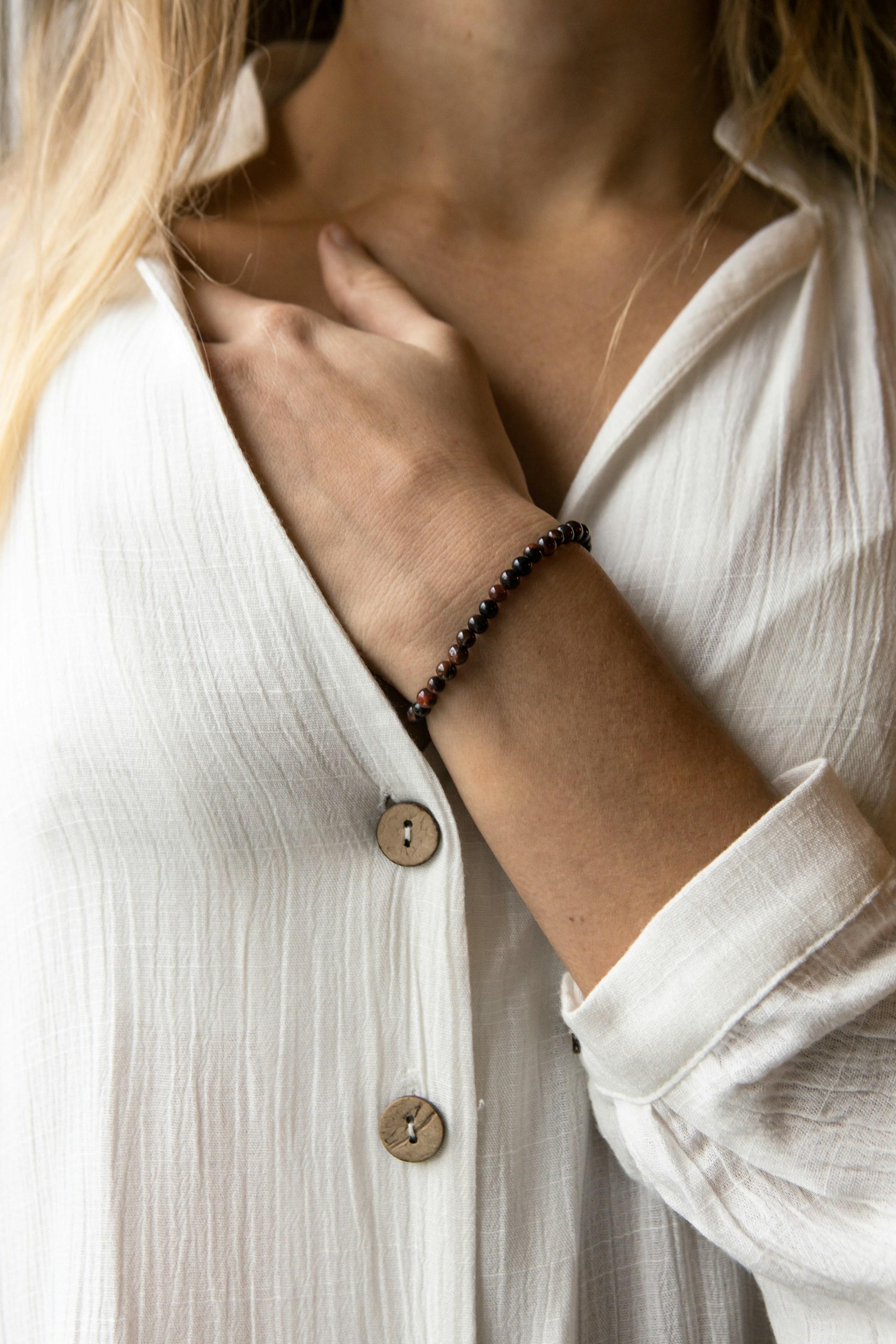 Amethyst birthstone bracelet