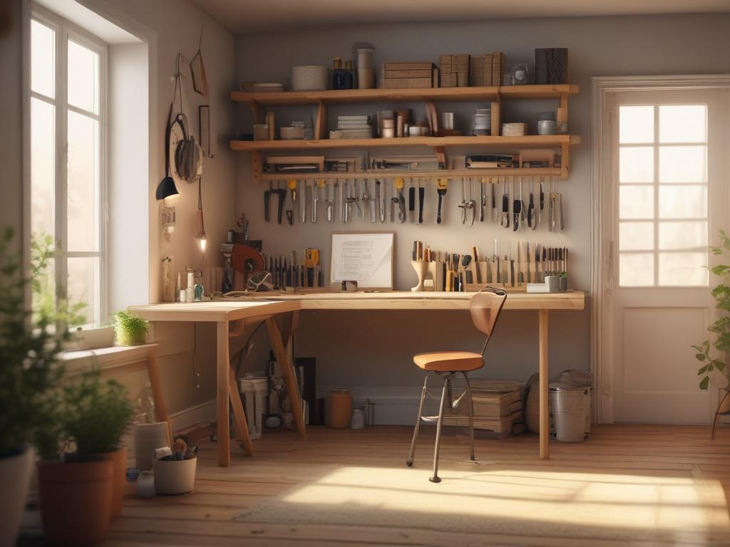 A calm and inviting workspace featuring a single, well organized