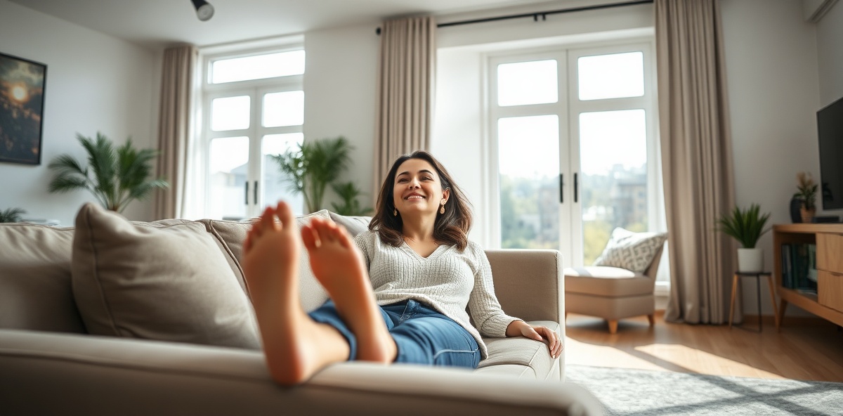 Peaceful living room transformation - pristine and welcoming