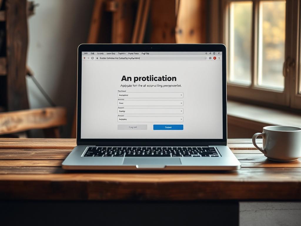 A realistic high resolution image of an open laptop on