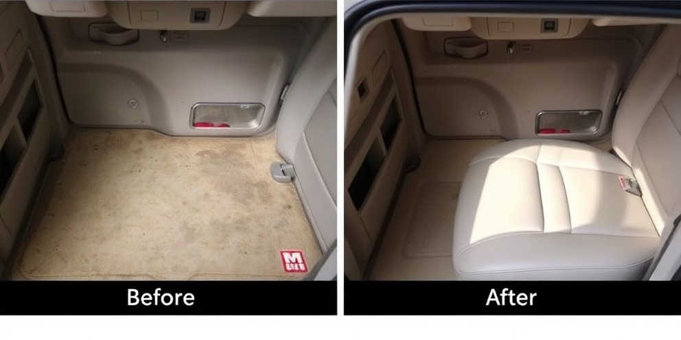Before and after odor removal treatment