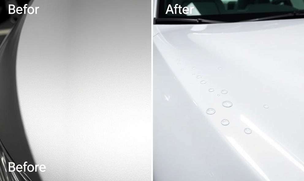 Before and after ceramic coating