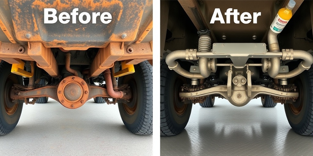 Truck Undercarriage Restoration - Before