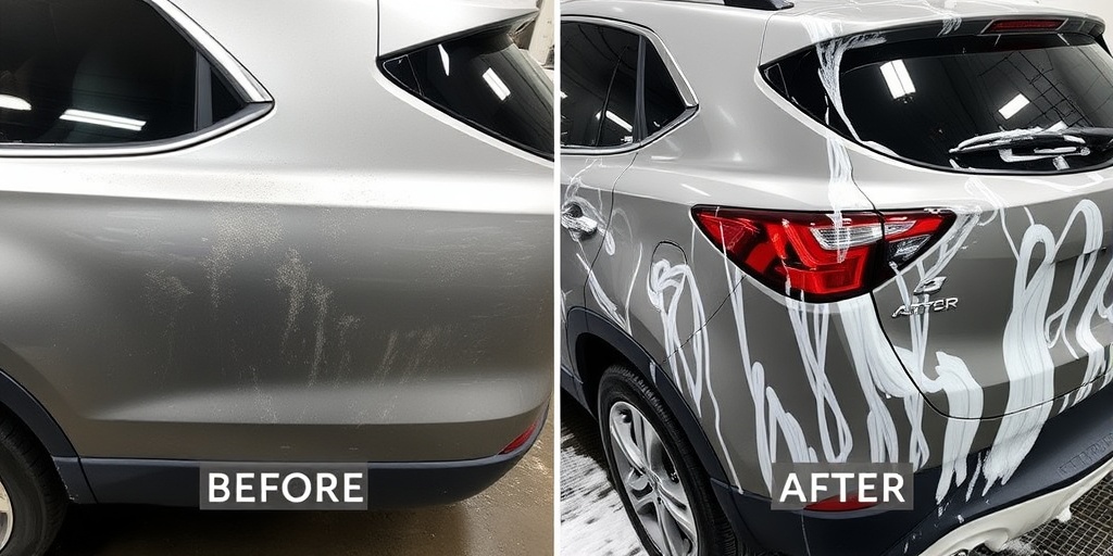 Gray SUV Premium Hand Wash - Before